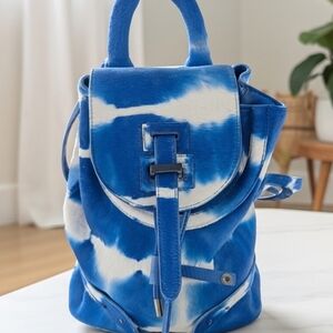 Meli Melo Blue and White Tie-Dye Backpack